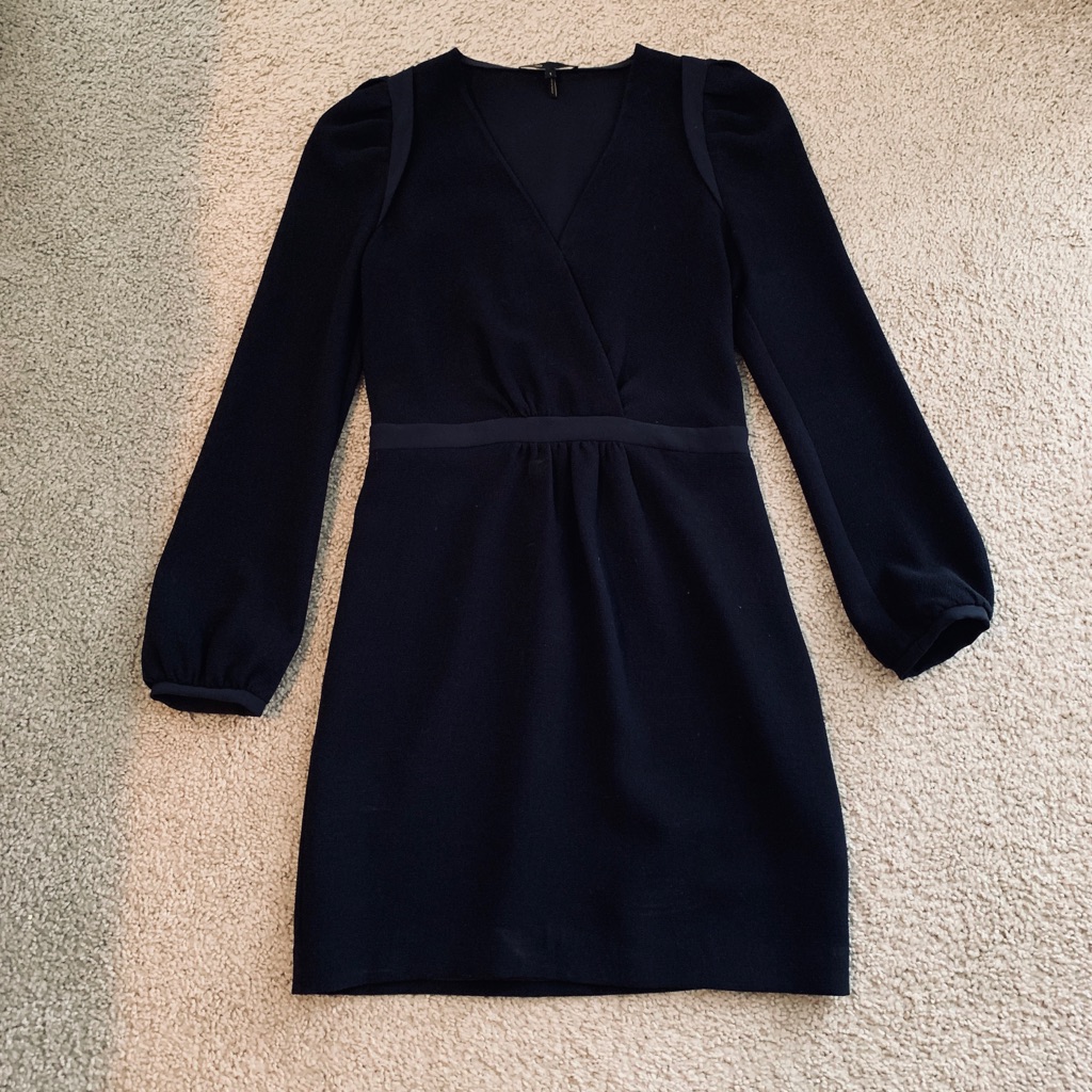 Maje Navy Blue Mini Dress (H12slow Model)